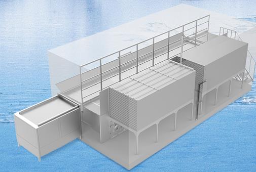 流态化速冻机采用两段输送带的设计，目的是什么？