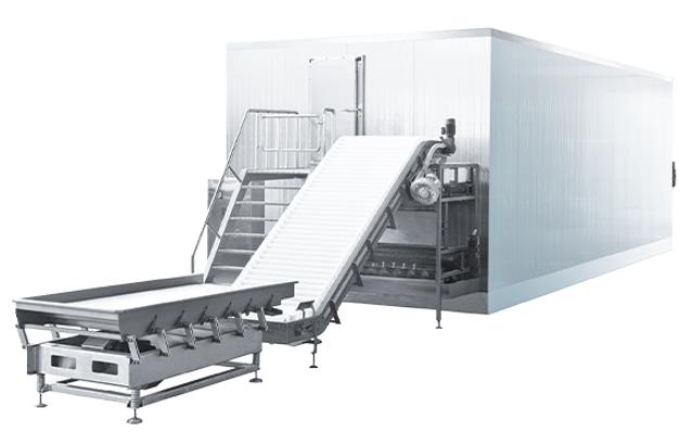 火龙果隧道式速冻机的工作原理